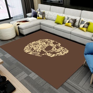 Skull Rug, Skull Pattern Rug, Abstract Rug, Colorful Rug, Home Decor Rug, Home Carpet, Rug Runner, Rugs For Living Room, Non-slip Rug,