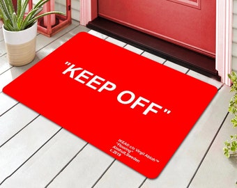 Keep Off Doormat: Funny Personalized Welcome Mat, DoorMat, Door Mat Area Rug, Outdoor Mat, Home Decor Gift, Boho Style Rug, Modern Floor Mat