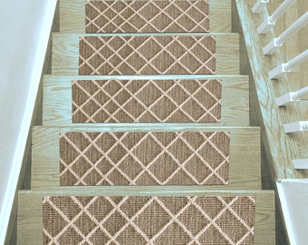 Alfombra tradicional para escalones: antideslizante, moderna, grande, lavable, a medida, para decoración del hogar.