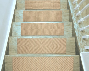 Traditionelle Matte, traditionell, Treppendekor, Treppenmatte, Treppenlauffläche, rutschfest, benutzerdefinierte Treppenteppiche, Basic Teppich Treppenstufen, Designer-Treppenstufe