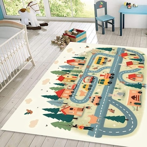 Handgeknüpfter Spielteppich,Montessori Teppich,Kinderzimmer Teppich,Décoration D'intérieur,Geschenk für Kinder,Pädagogischer Teppich,Leicht zu reinigen