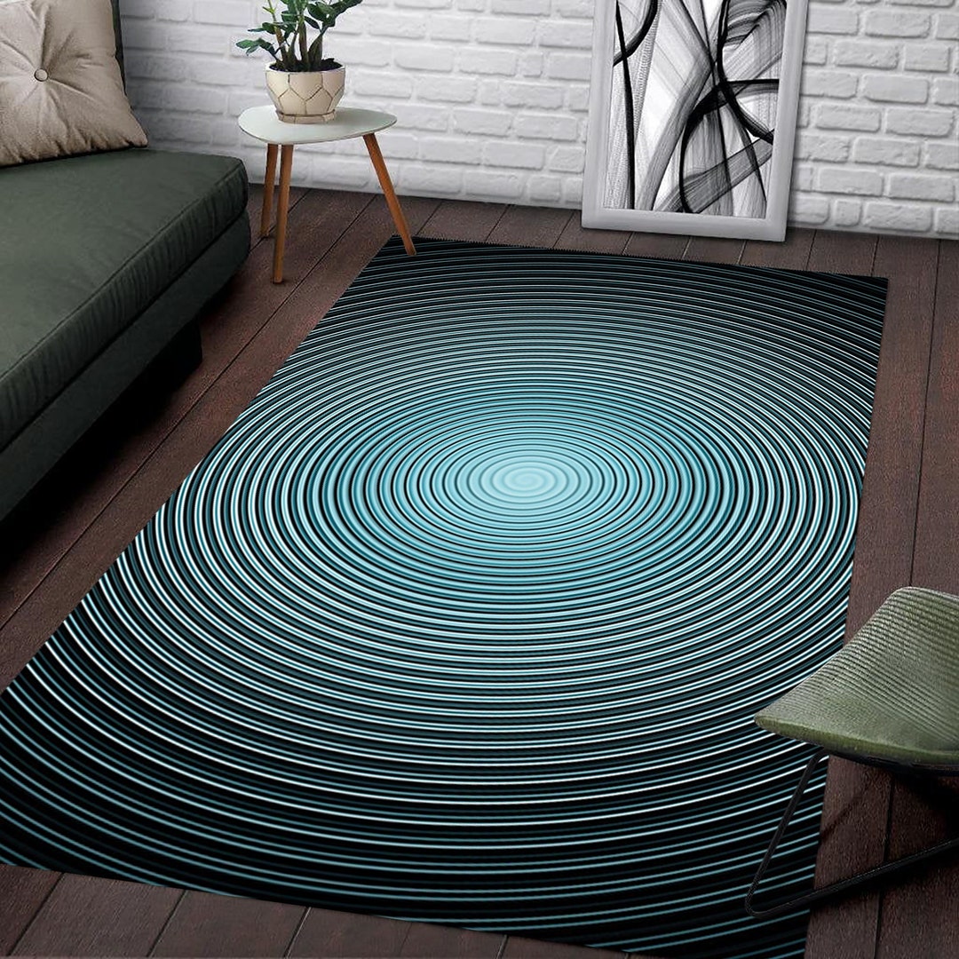 Vortex Rug, Optic Illusion Rug, Colorful Rug, Home Decor, Carpet, Rugs ...