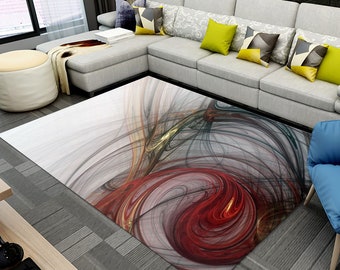 Abstract Rug, Modern Abstract Rug, Abstract Area Rug, Abstract Art Rug, Colorful Abstract Rug, Contemporary Abstract Rug, Geometric Abstract