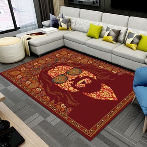 Big Lebowski Rug, Dude Lebowski Rug, Colorful Rug, Home Decor, Carpet, Rugs For Living Room, Rug Runner, Rug arts, Rugs for bedroom