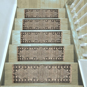 Traditional Stair Treads: Non-Slip Carpet Step Rugs, Modern Non-Slip Stair Carpet, Custom Size Stair Runner, Home Decor, Washable Rug Stair