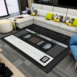 Musical Instruments Rug, Art Rug, Music Room Rug, Music Rug, Music Cassette, Customized Rug, Gift for Boyfriend, Personalized Rug,