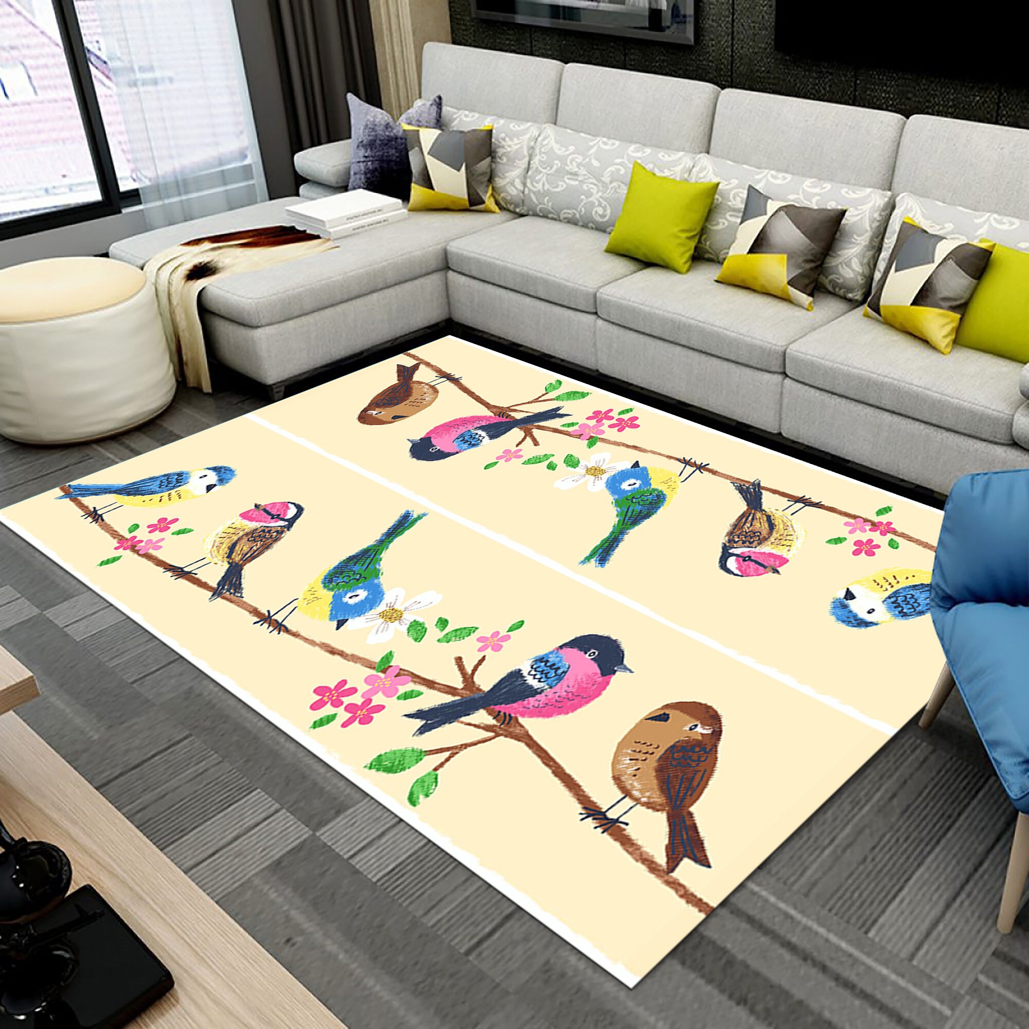 Area Runner Rug 2x6 Ft Tropical Paradise Beach Non Skid Floor Mat for  Living Room Kids Room Bedroom Kitchen Floor Hallways Carpet Throw Rugs