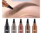 4 Fork Waterproof Eyebrow Pencil Women 3D Long Lasting Natural Liquid Eye Brow Pen Eyebrow Tint Tattoo Pen Tip Makeup Tools
