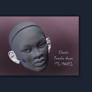 3D STL ears female Doll classic BJD girl