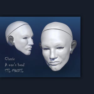 3d printing 3d 3d printed bjd zbrush male doll custom action figure doll stl male dolls custom 3d model head sculpt bjd male head