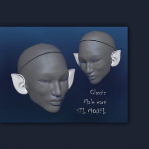 3d bjd bjd ears cheap elf bjd elf ears bjd elf doll elf ears elf doll 3-d printer stl doll bjd