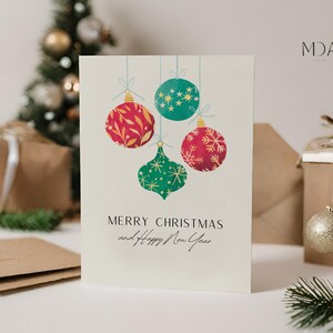 Cartolina di Natale acquerello, cartolina di Natale stampabile, cartolina d'auguri di Natale, cartolina d'auguri minimalista, cartolina di buon Natale, cartoline di Natale