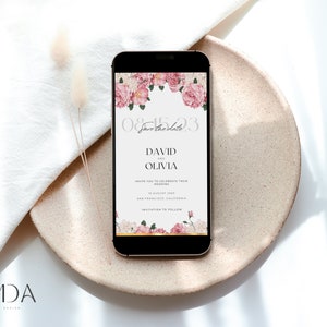Save The Date E-Invite Template, Digital Save The Date, Instant Download, Save The Date Template, Editable Template, Wedding Save The Date