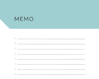 印刷可能なメモページ