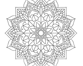 抽象的な塗り絵