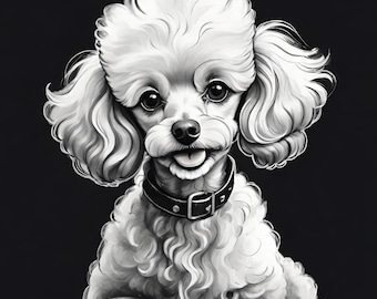 クッキー・ザ・プードルのぬり絵