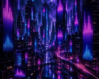 Futuristic Gaming Room Wall Art