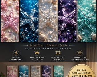 Crystal Starfish Wall Art Bundle