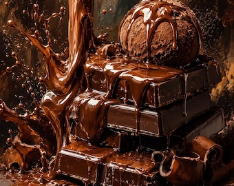 Chocolate Eruption Wall Art