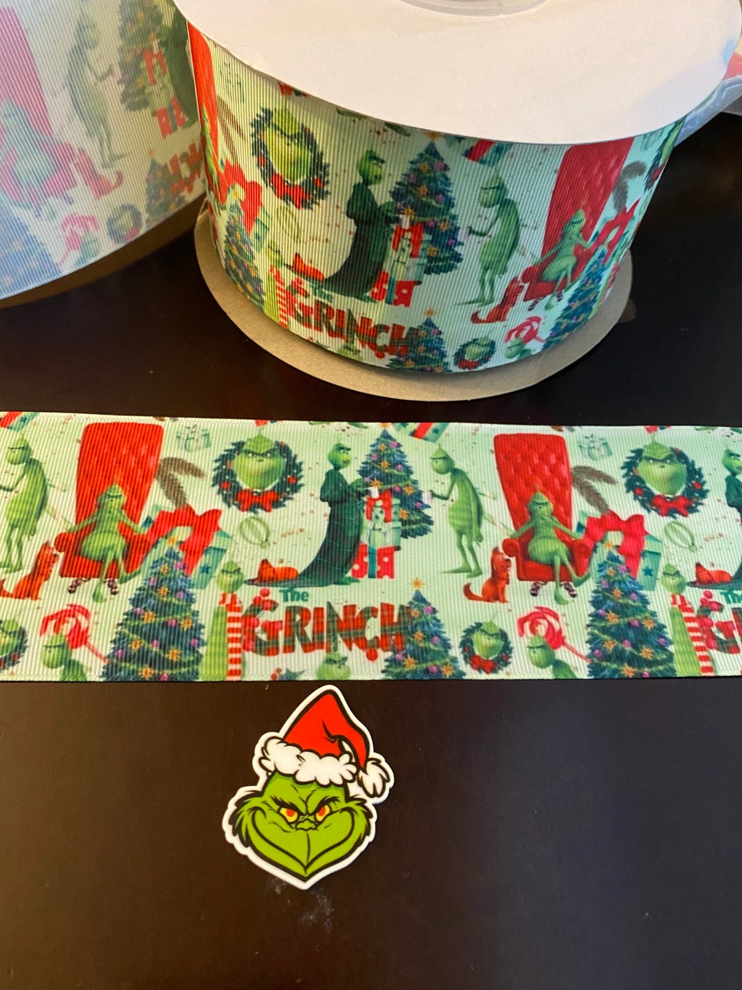 1 Yard Grinch Ribbon - Etsy