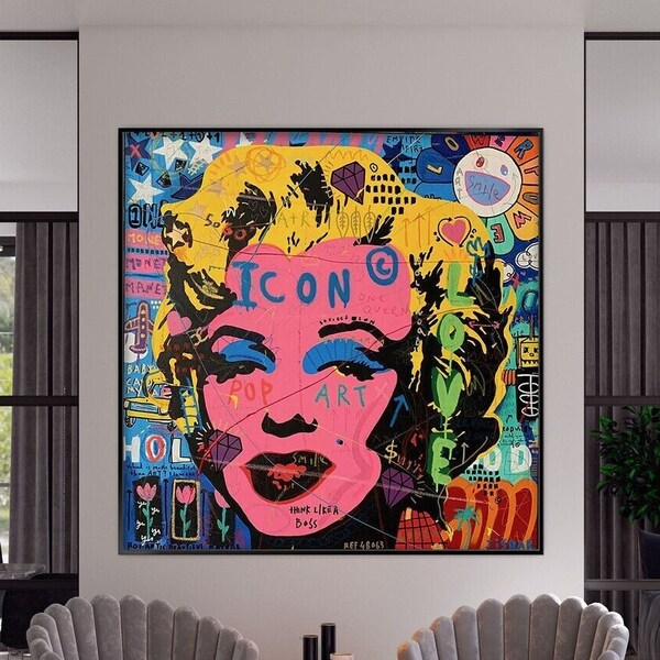 Pop Art Painting Etsy