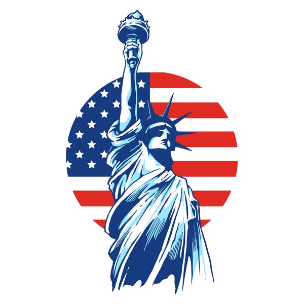 Statue of Liberty Svg, Statue of Liberty Png, Statue of Liberty Independence Day SVG - Celebrate with Iconic USA Design