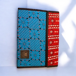 Handmade Kantha Stitched A4 Document Folder: Upcycled Cotton Certificate Holder
