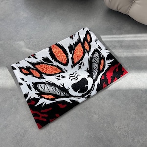 Tufted Anime Fox Rug: Custom Home Decor