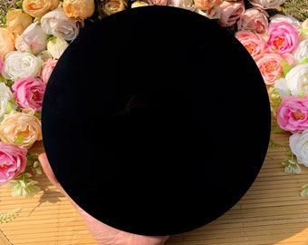 5cm 6cm 8cm 10cm 12cm 15cm 20cm obsidian mirror black mirror obsidian crystal black obsidian stone magic mirror crystal gifts free stand