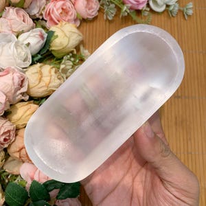 Selenit Kristall Reinigungsschale: Meditations- & Ladeschale, Weihnachtsgeschenk