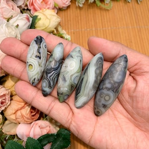 Gobi Eye Agate Tumble Stone: Crystal Pendant for Energy Work, Halloween gift