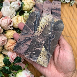 Natural Picture Jasper Tower: Healing Crystal Decor (11.5cm+), Halloween gift