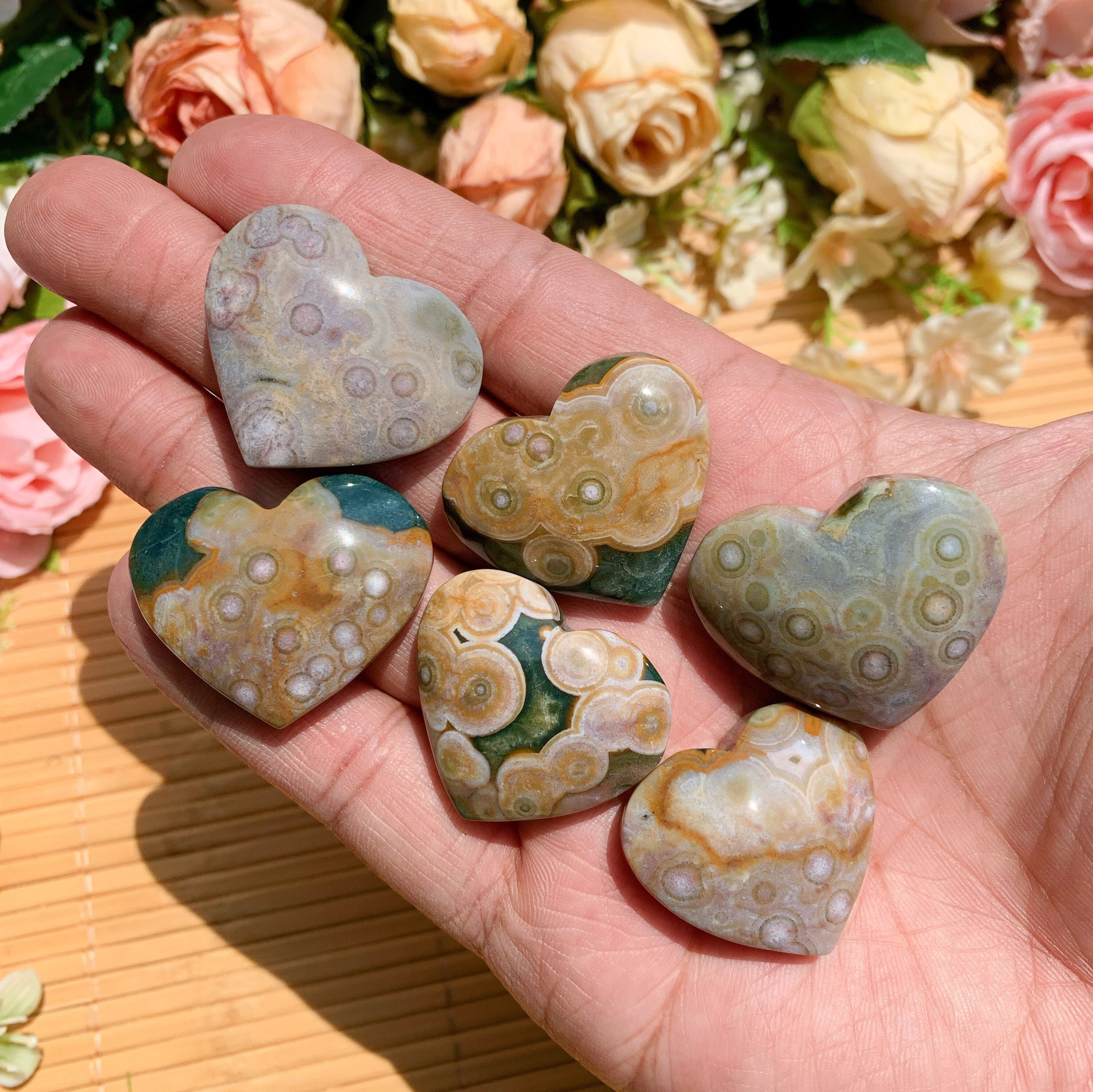 希少8thveinエイスベインオーシャンジャスパー♡ハート♡No.2113 8thveinオーシャンジャスパー♡ | tunagu・Crystal shop[天然石]