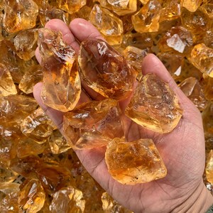 Citrine Crystal from Brazil - Untreated Raw Yellow Gemstone, Enhances Home Energy, Unique Housewarming Gift Idea AAAAA Halloween Gift