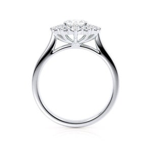 2.1 CT Oval Cut Moissanite Engagement Pave Shank Ring Oval Cut Anniversary Ring Moissanite Wedding Ring Gift for Her image 8