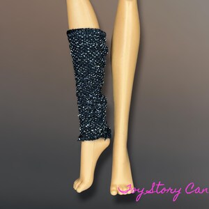 Monster High Venus McFlytrap ~ Noche de Monstruos ~ Calentador de Piernas Negro Brillante