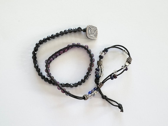 22” Bead & String Wrap Bracelet - image 1
