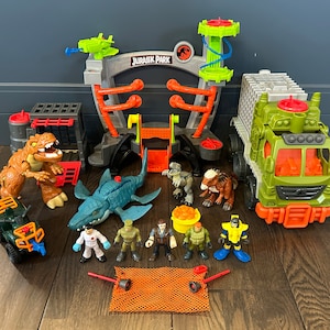 Fisher Price Imaginext ~ Jurassic Park dinosaurusspeelsets