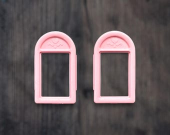 Fisher Price Grand Dollhouse #74618 ~ Replacement Pink Window Frames