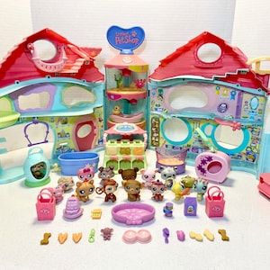 Huge LPS Littlest Pet Shop Lot Set 20+ Houses 100+ Accessories120+