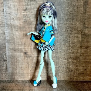 Frankie Stein ~ Picture Day ~ Monster High Puppe, KOMPLETT! (Haare entklebt)