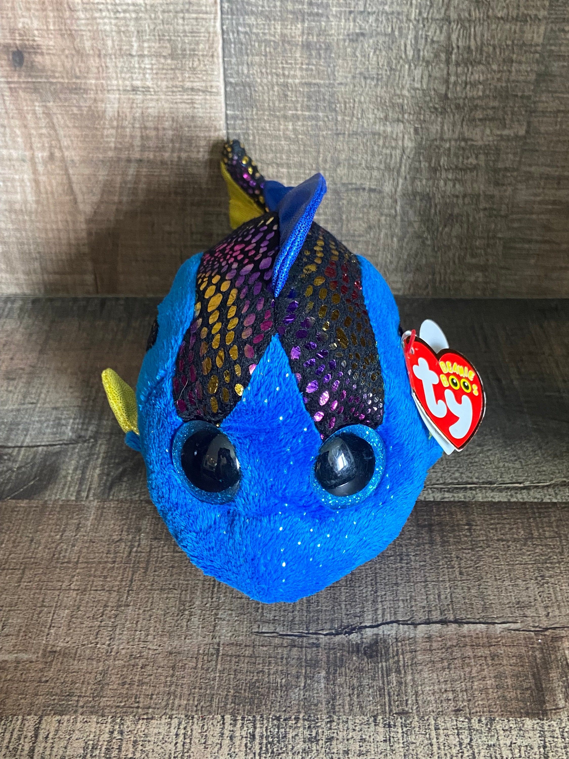 Peluche Sea Beast 26 Cm – Poisson Lanterne Bleue – Jouet Doux En Coton PP – Déco Et Câlin – Cadeau Fan Du Film D'Animation