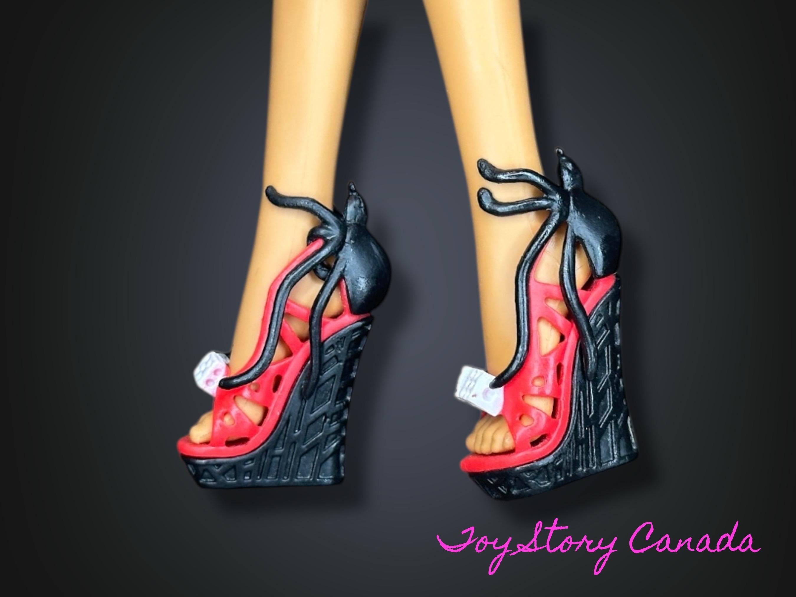 Monster High Operetta ~ Dot Dead Gorgeous ~ Red Black Dice Shoes