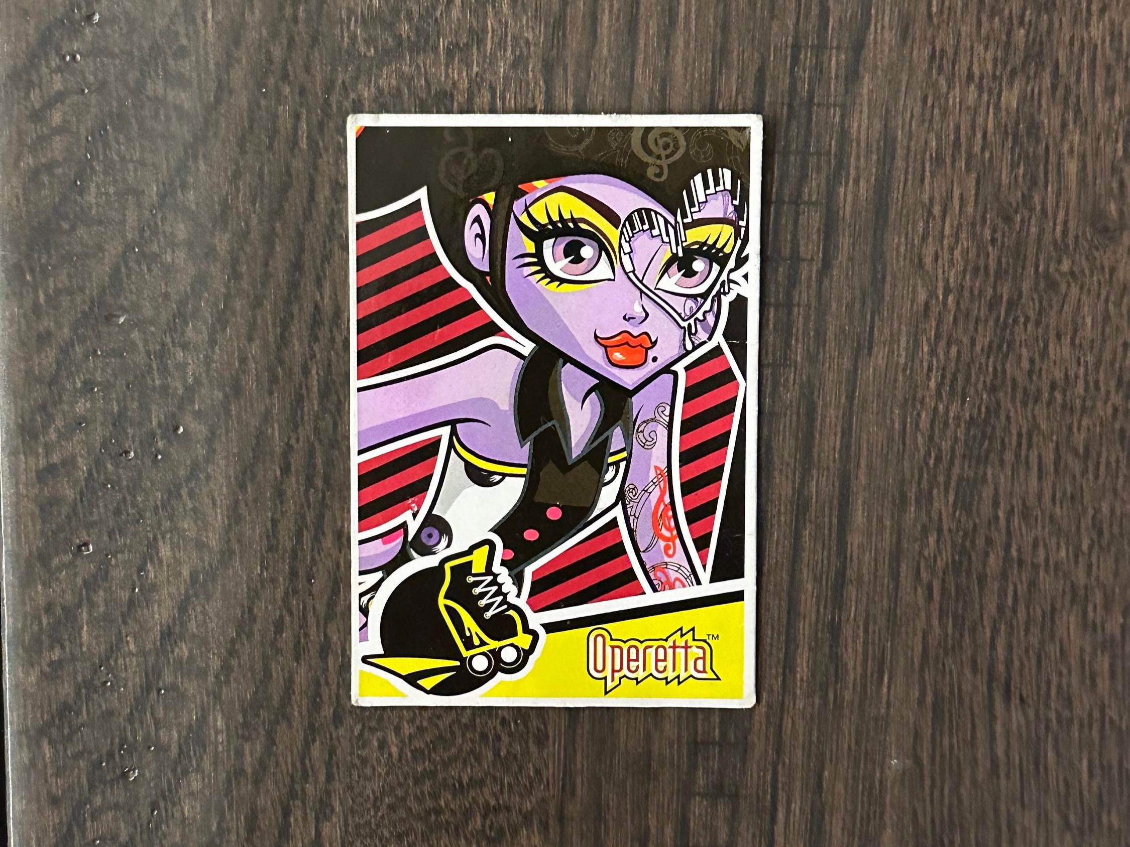 Monster High Operetta ~ Skultimate Roller Maze ~ Trading Card - Etsy
