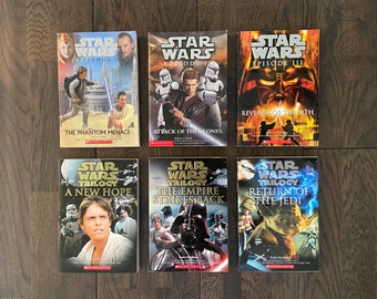 STAR WARS Complete Saga ~ Paperback Books #1 - 6