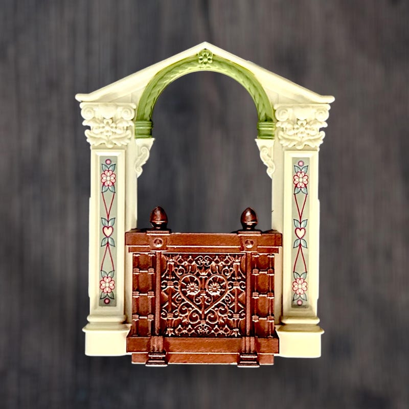Melody Jane Dollhouse Balcony - Round B Curve Laser Cut Wooden Gallery 1:12 Scale For Miniature Scenes
