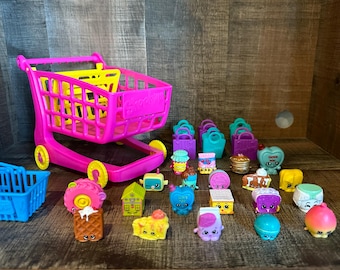 Shopkins Carrito de compras grande con Shopkins