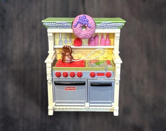 Fisher Price Loving Family ~ Dollhouse Stove Oven with Sounds, B10