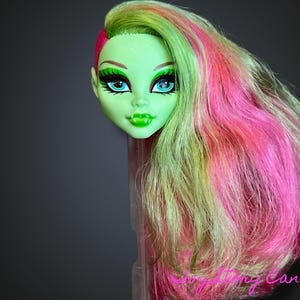 Monster High Venus McFlytrap ~ Coffin Bean ~ Tête de remplacement G1 ou OOAK (sans infiltration de colle)
