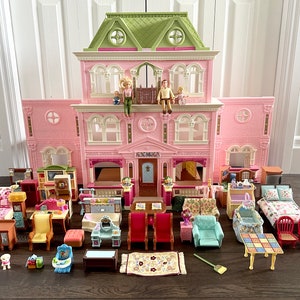 Fisher Price Loving Family Grand Mansion Dollhouse ~ Loaded with Accessories!